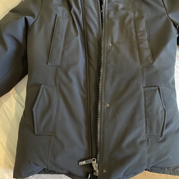 Sicily winter down coat with beautiful genuine fur trim hood - Picture 6 of 10